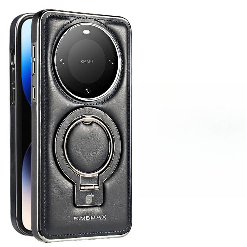 Suitable for Huawei Mate60pro Mobile Phone Case Magnetic Bracket Rack Mate60 Business M60 Full-inclusive Anti-fall Cover