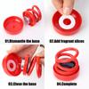 Car Solar Powered Air Freshener Ornament RV Truck Rotating Dual-ring Vision Levitation Aromatherapy with Wooden Fragrance Tablet