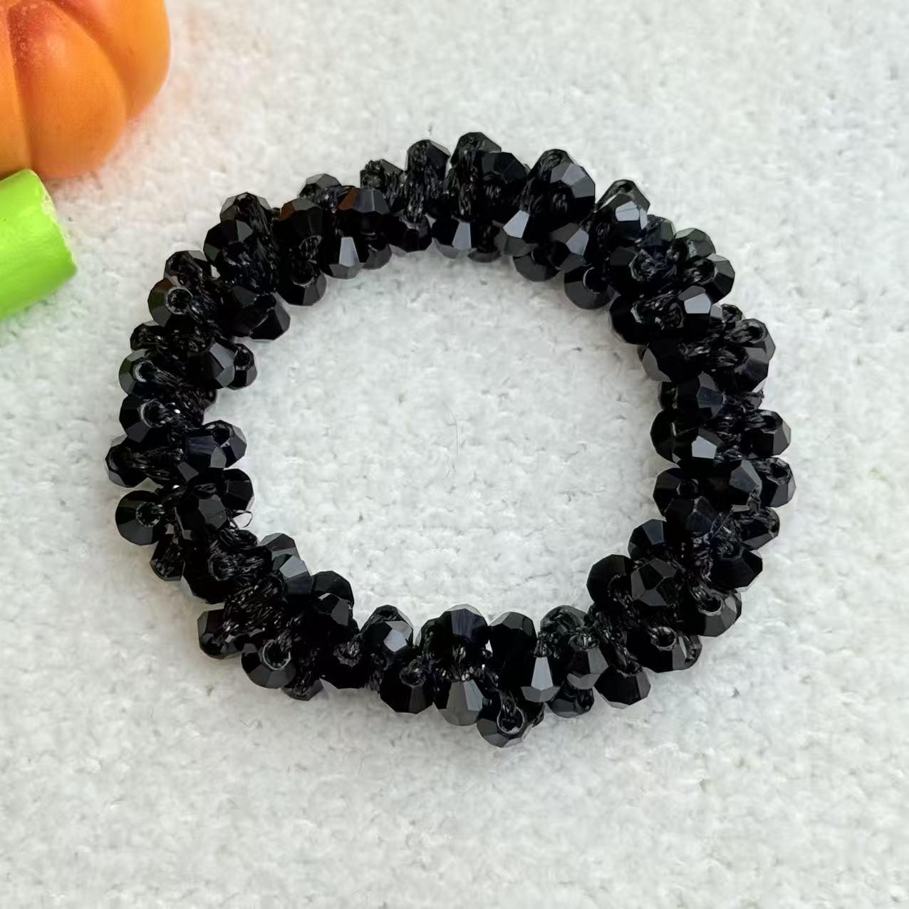 

Korean Crystal Hair Tie & Bracelet - Versatile, Luxurious, Gentle on Hair