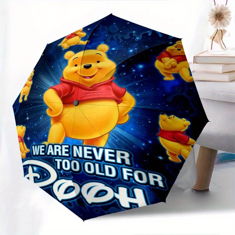 

We are Never Too Old for Pooh Automatic 3-Fold Cartoon Umbrella Design, Cute Cartoon Pattern, Portable Outdoor Umbrella, Perfect, Holiday Gi