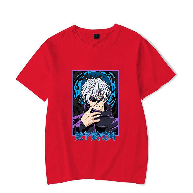 new anime Satoru Gojo T Shirt Women men Casual Personality Round Neck Short Sleeve Fashion T Shirt 10 Colors plus size XXS-4XL