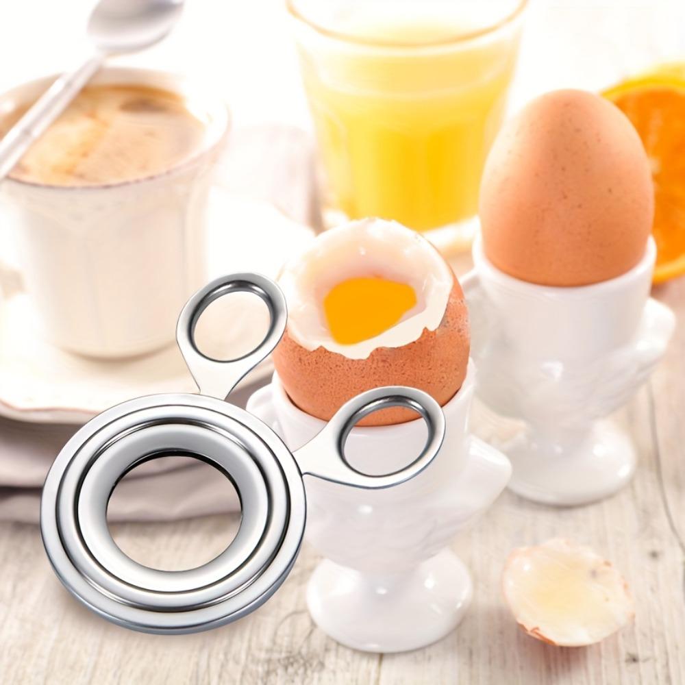 New Stainless Steel Egg Shell Opener Manual Egg Opener Kitchen Gadget Eggs Cutter Convenient Mini Scissors Tools for Cooked Eggs
