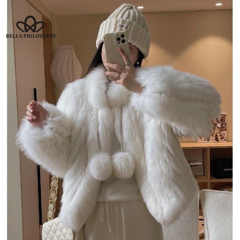 Faux Fox Fur Young Coat New Fur Slim Coat Women's High Quality Casual Style Faux Fur Premium Women's Caot