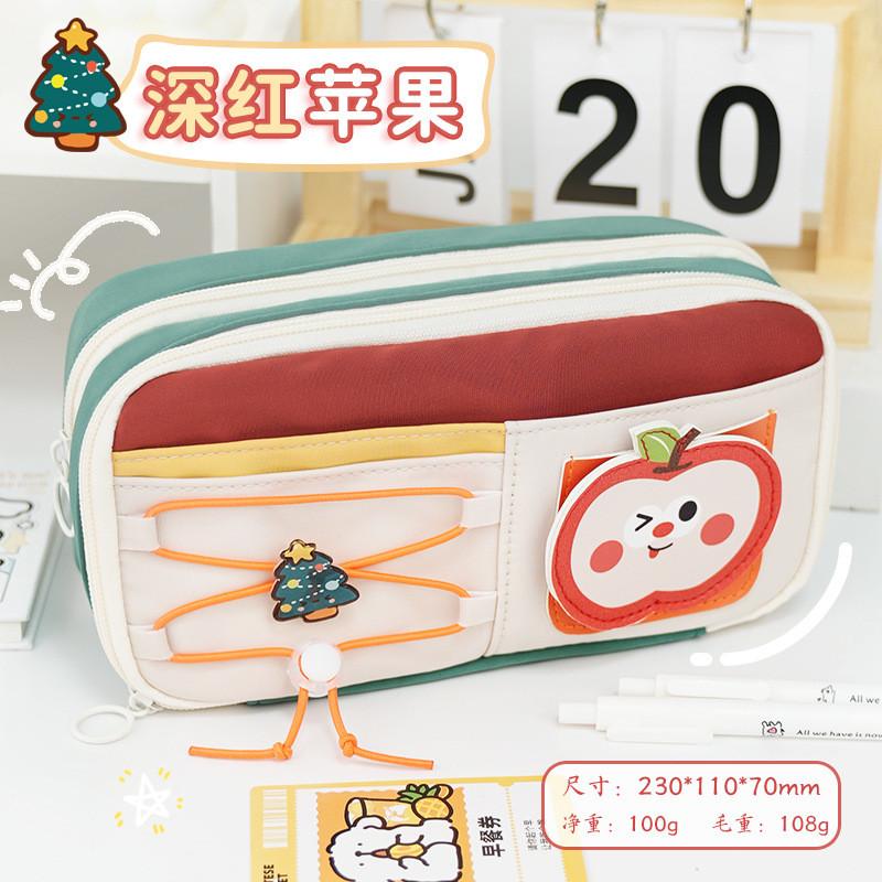 Cute Food Theme Pencil Bag Pencil Case Large Capacity Student Stationery Box