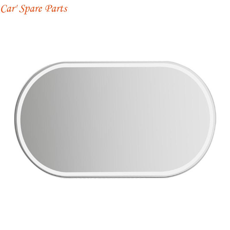 

Y4UA Car Sun Visors Makeup Mirror Stainless Universal Adhesive Easy Installation for Car Visors Seatback Cosmetic Mirror