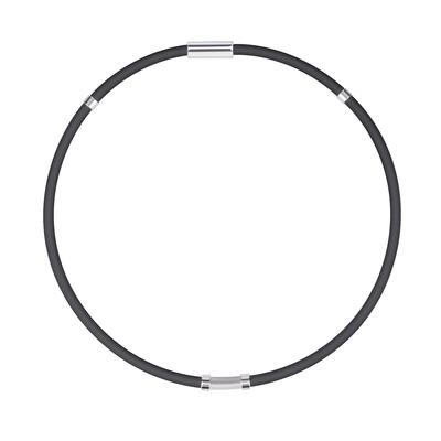 BCletty Anti-Static Necklace, Titanium, Magnetic, Germanium, Unisex, Silicone, 2 Sizes [Suitable for All Seasons] (45cm, Black)