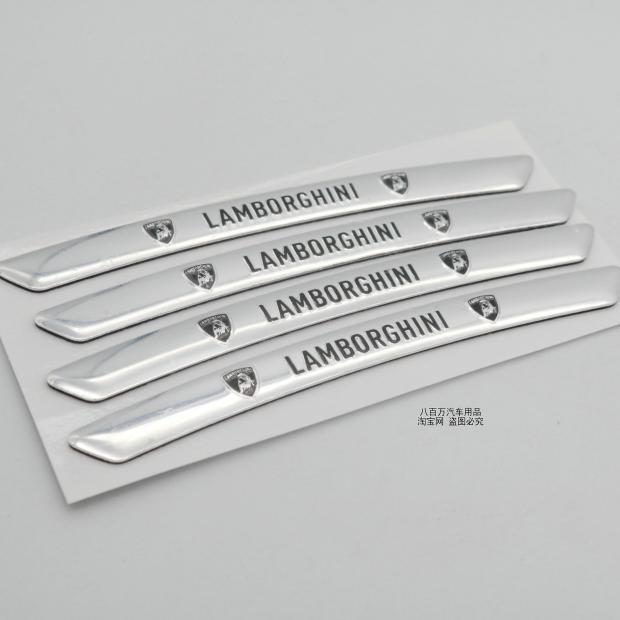 

4Pcs Car Styling Badge Emblem Stickers Wheel Decoration Decals For Lamborghini Urus Huracan Aventador Premium AUTO Accessories
