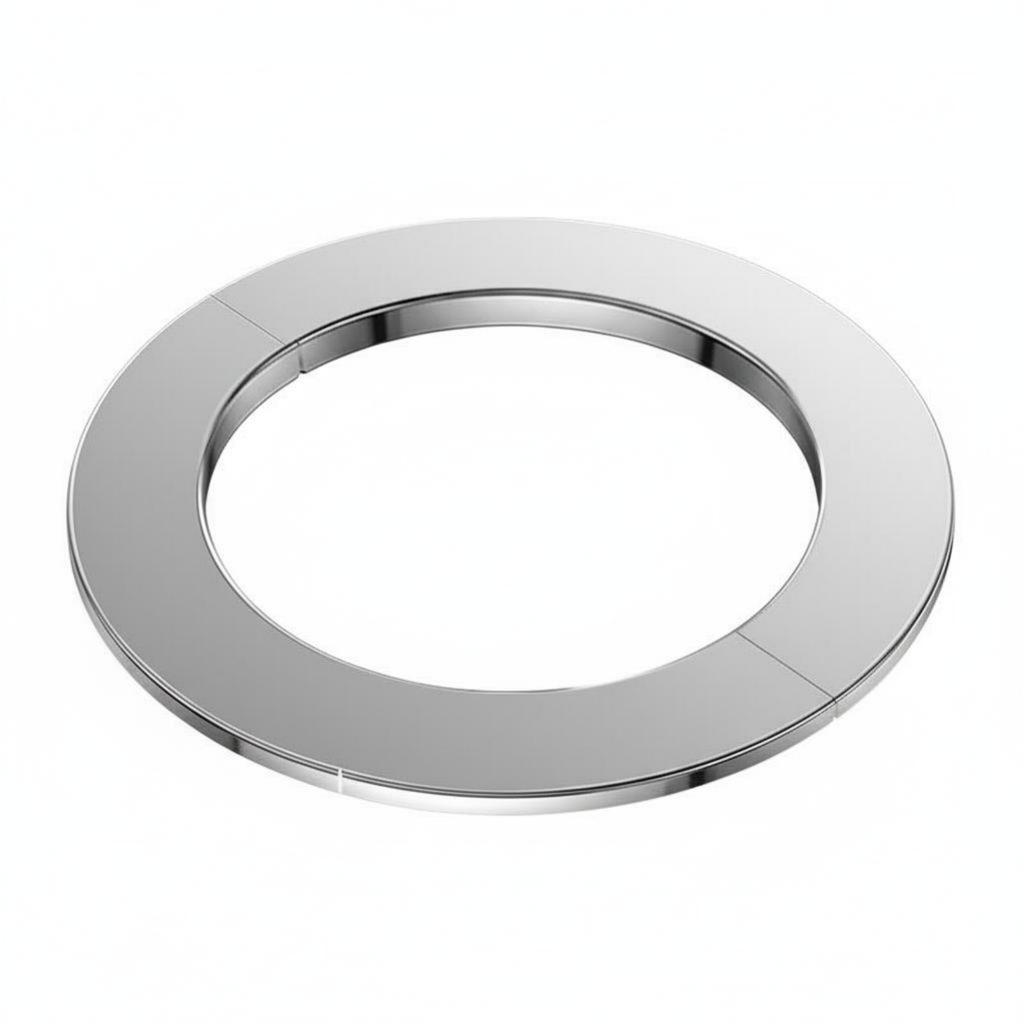 Split Escutcheon Plate Easy Installation Stainless Steel Escutcheon Plate Peel-and-Stick Pipe Collar Long-Lasting for Kitchen