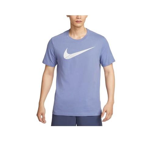 

Nike Brand Logo Comfortable Short-Sleeve T-Shirt for Men M синий