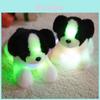 Leuchtendes Border Collie Plüschtier LED-Licht Kindergeschenk Für Kinder