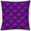 Purple Geometric Flower Text Printing Series Pattern Pillowcase Square Pillowcase Home Office Decoration Pillowcase