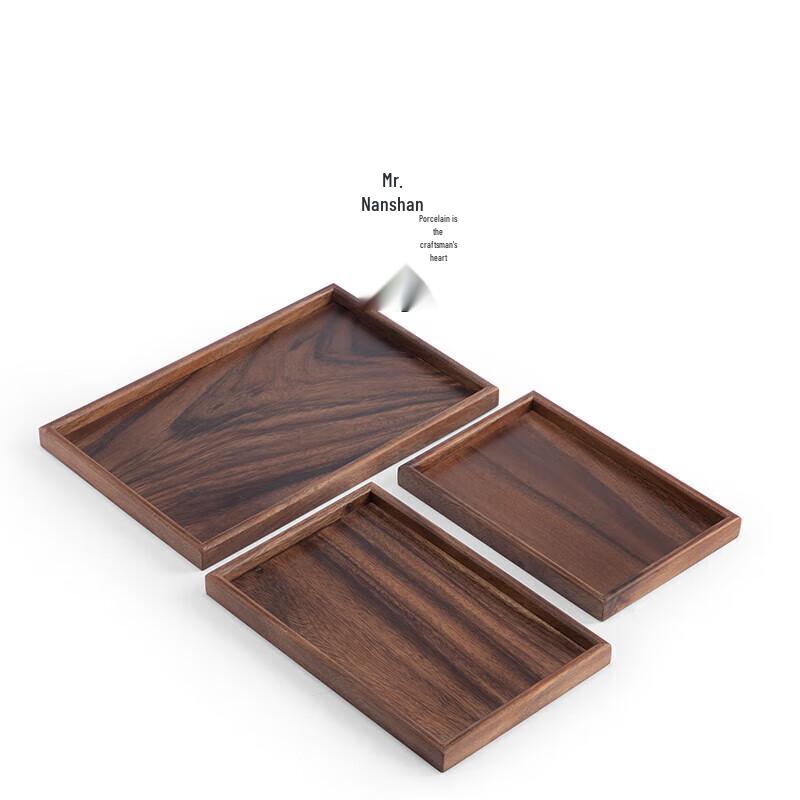 Nanshan Sir Japanese Style Walnut Wood Tea Tray - Large