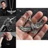Stunning Titanium Steel Eagle Pendant Necklace For Men Vintage Hip Hop Style Jewelry