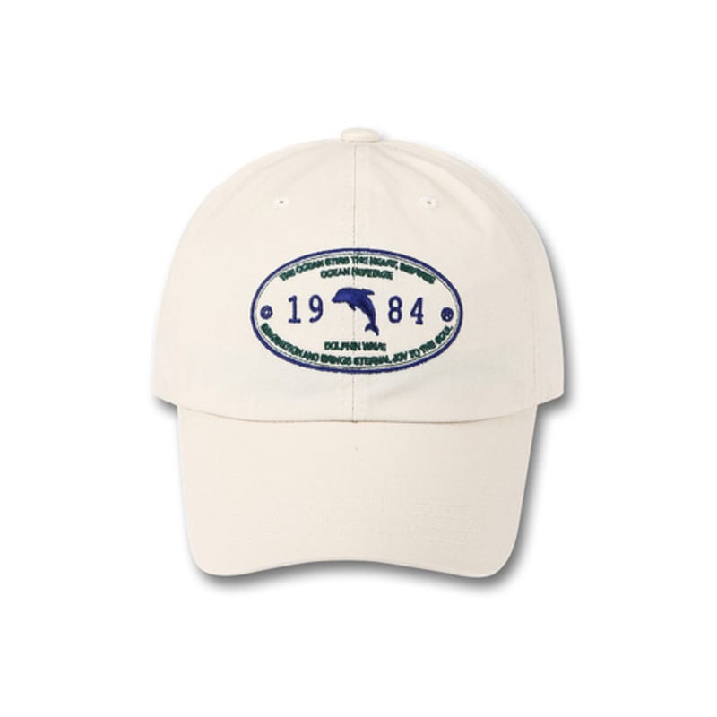 DOLPHIN WAVE APPAREL Oval Dolphin Ball Cap_123823IV