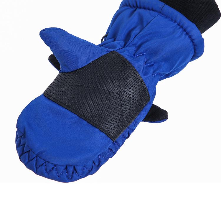 Men's and Children's Winter Cycling Gloves: Waterproof, Warm, and Cartoon-Themed for Ages 3-5