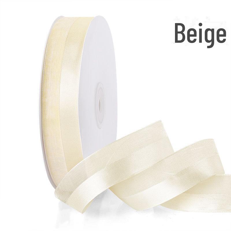 2.5cm Satin & Yarn Ribbon for Gift, Cake, and Wedding Box Decoration