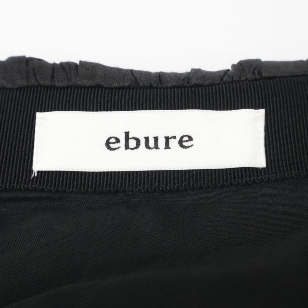 ebure Black linen flared skirt skirt 36 blackUsed