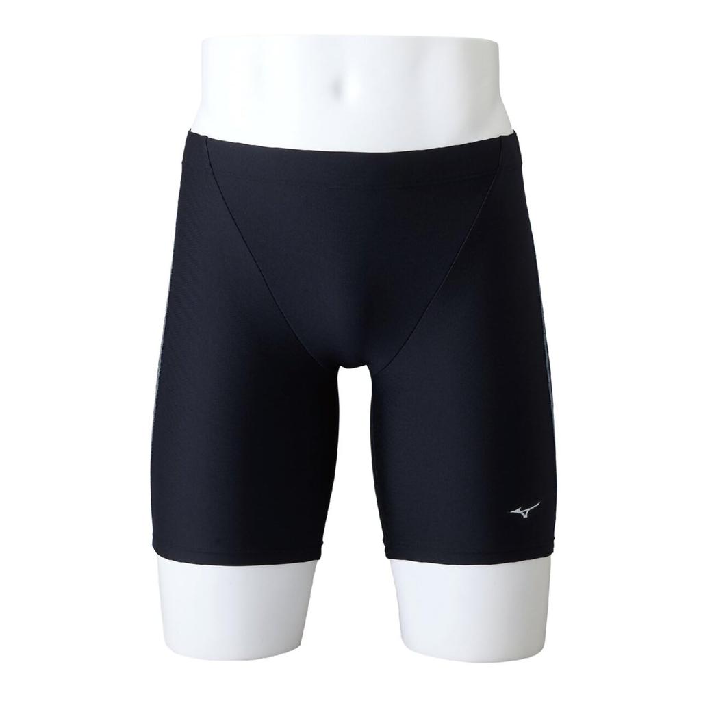 Mizuno Basic Half Size 90 X for Competitive and School Use Men's Swimsuit, Spats, N2MBDA11, (Black Gray, 4XL), Swimming, Fitness,