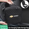 Ladekabel-Aufbewahrungstasche Organizer-Box für Auto-Innenraum Für Spark Captiva Cruze Tracker Epica Nubira Malibu
