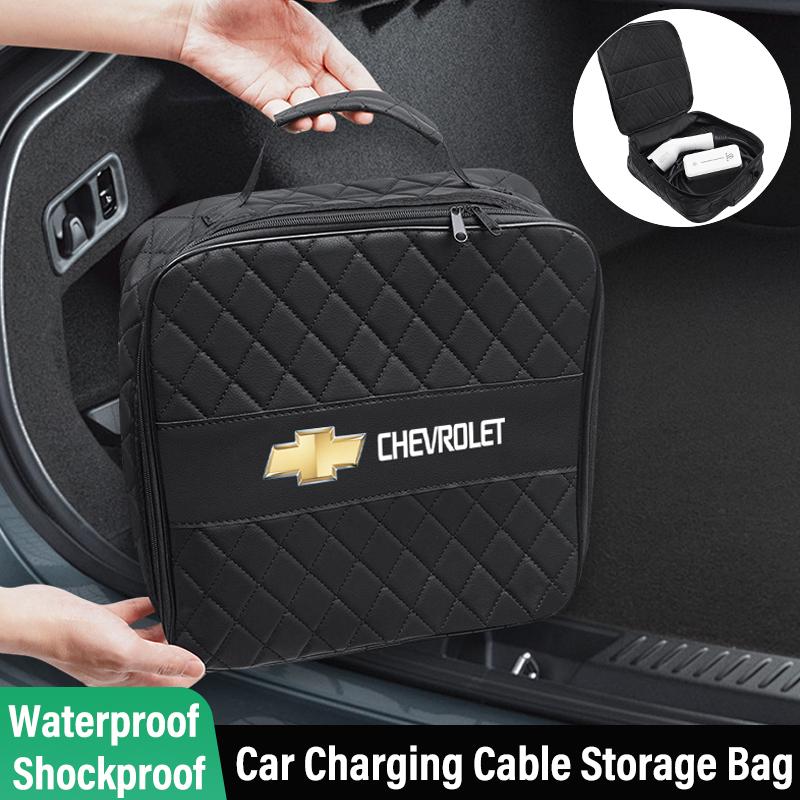 Ladekabel-Aufbewahrungstasche Organizer-Box für Auto-Innenraum Für Chevrolet Spark Captiva Cruze Tracker Epica Nubira Malibu