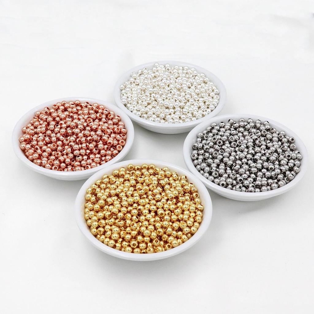 ABS Electroplated CCB Spacer Beads for DIY Jewelry Making