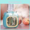 Tragbarer Mini Monster Dual-Sprüh-Befeuchtungsventilator Leiser wiederaufladbarer Schreibtischventilator