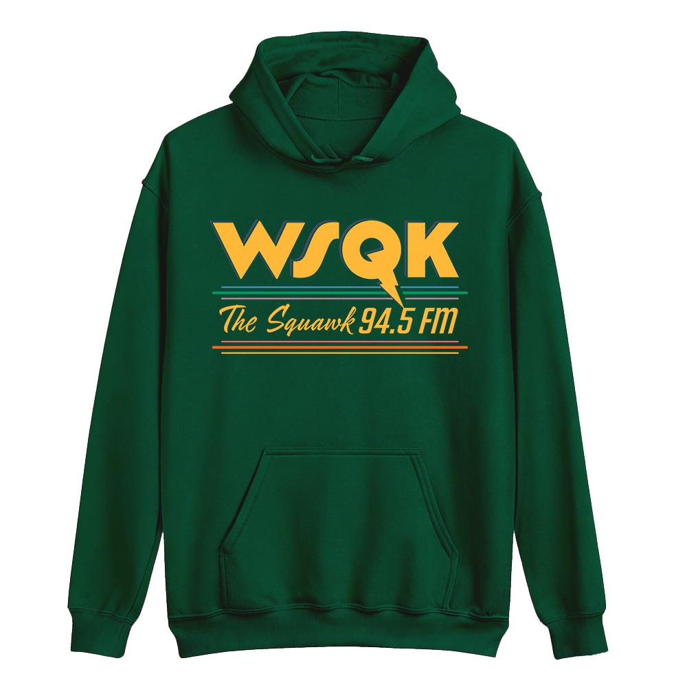 WSQK The Squawk 94.5 FM Bluzy Beam Me Up Place Sucks Nadrukowane Bluzy z Długim Rękawem z Kapturem Odzież Unisex