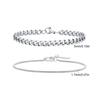Hiphop 2pcs Stacked Chan Bracelets for Men Boys,Stainless Steel Cuban Chain Wristband,18/21/23CM