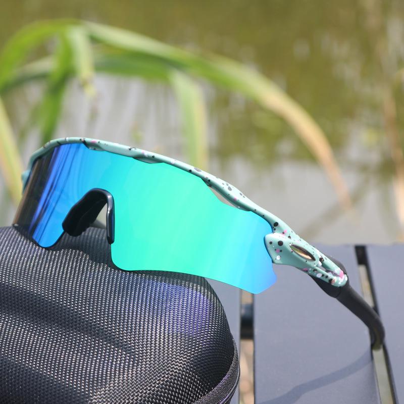 Cross-Border E-commerce TR90 Colorful Cycling Sunglasses for Outdoor Sports, Prescription-Compatible.
