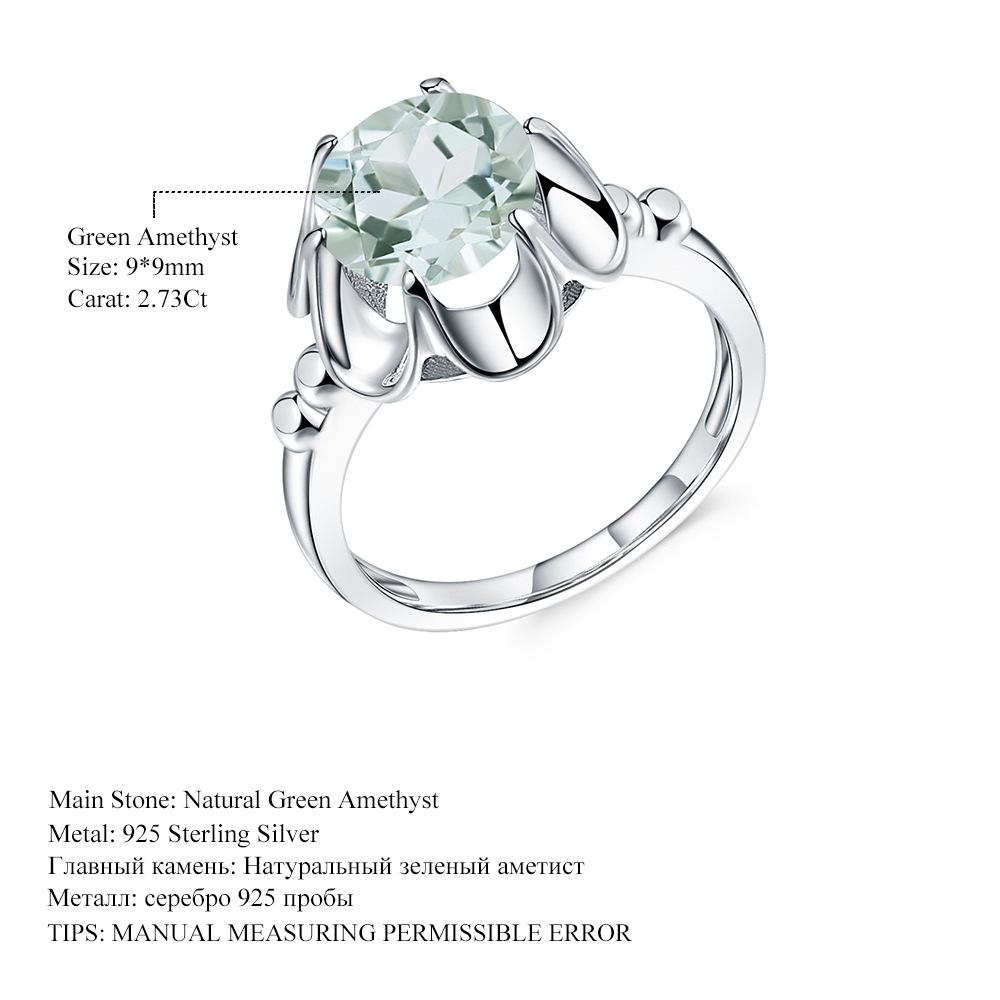 Natural Topaz Ring For Women, Camellia Fresh And Sweet S925 Sterling Silver Inlaid Natural Colored Treasure Ring