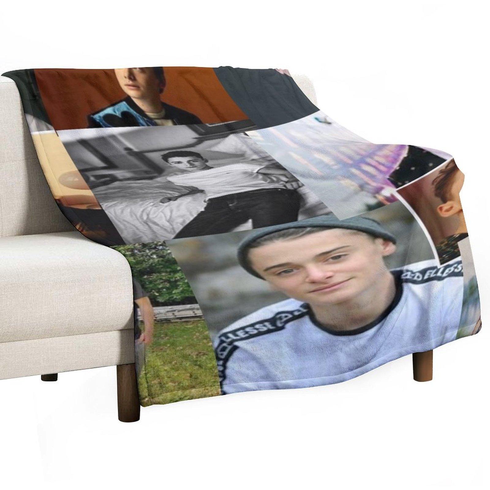

noah schnapp Throw Blanket Baby wednesday Bed funny gift Blankets 30x40in
