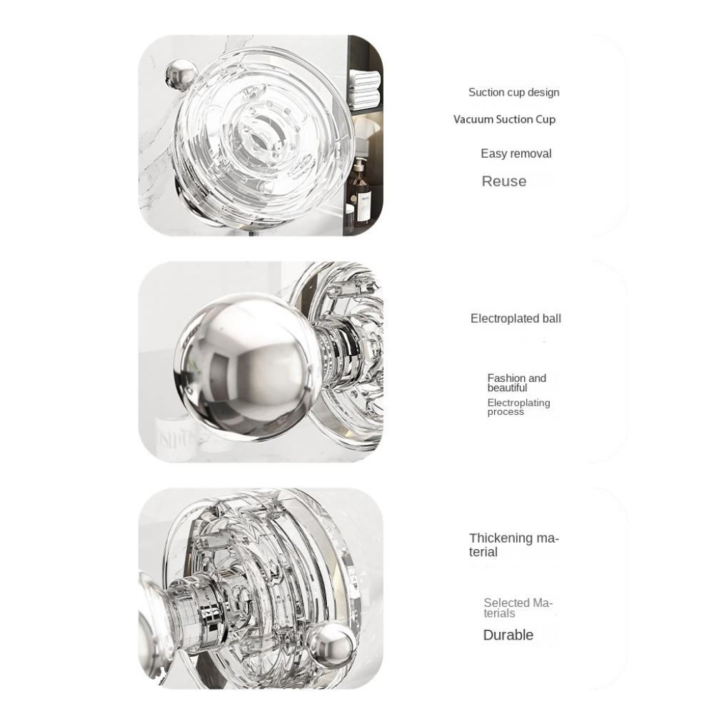 New PET Suction Cup Handle Multifunctional Circular Suction Cup Handrail Furniture Hardware Cabinet Knobs Drawer
