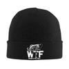 WTF Where's The Fish Print Beanie Hats Skullies Beanies Warm Soft Men Women Elastic Caps Autumn Winter Graphic Bonnet Hats