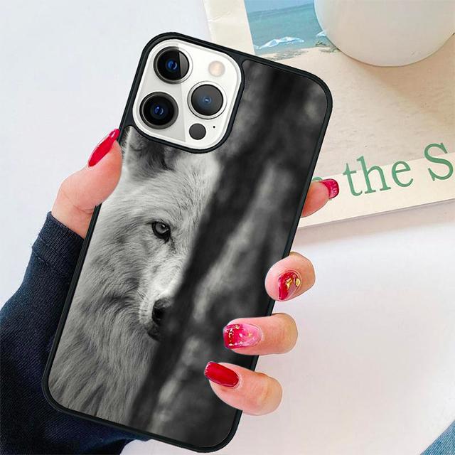 Snow Wolf Coque Shell For iPhone 17 Air 15 16 14 13 12 Pro Max 11 Pro Max Plus Phone Case Cover