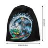 Custom Summer Surf Rider Skull Surfing Bonnet Hats Cool Knitted Hat For Unisex Women Winter Warm Skullies Beanies Caps