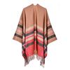 Women S Plaid Tassel Scarf Warm Dual Use Shawl European Fashion