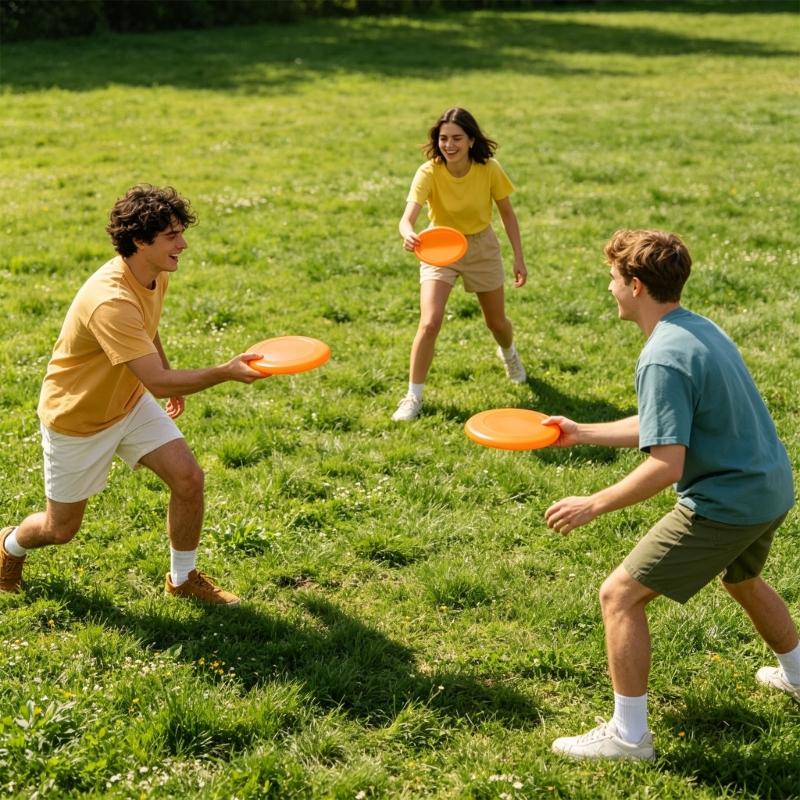Plastic Swivel Flying Discs Outdoor Beach Competitive Saucer Sports Toy for Camping and Team Building Easy To Use