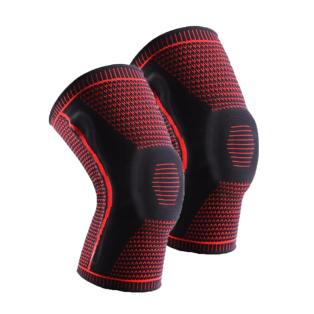 Knee Braces with Patella Strap, Medial Support, Silicone Compression Protection for Meniscus, Running Basketball Knee Pads