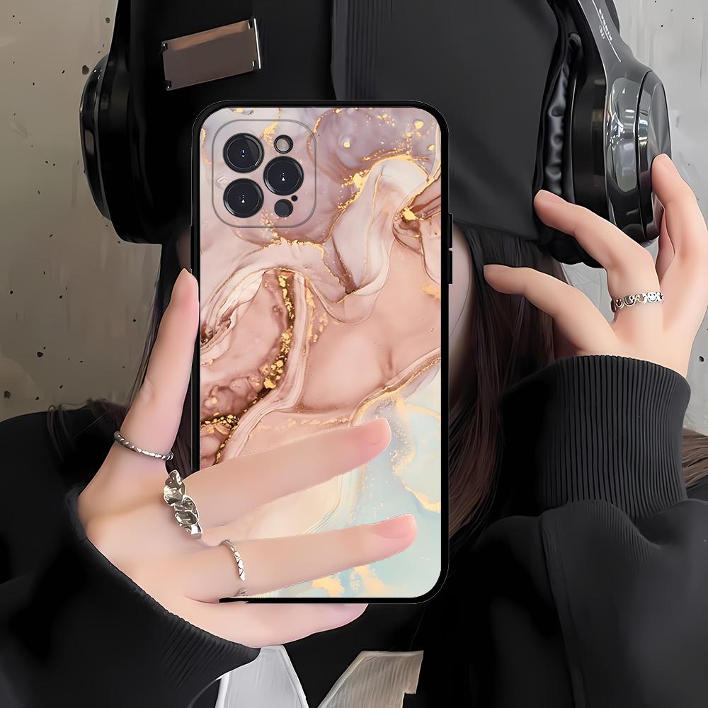 Marble Art Phone Case For IPhone 16 15 14 11 12 13 Mini Pro XS Max Cover 6 7 8 Plus X Funda Shell
