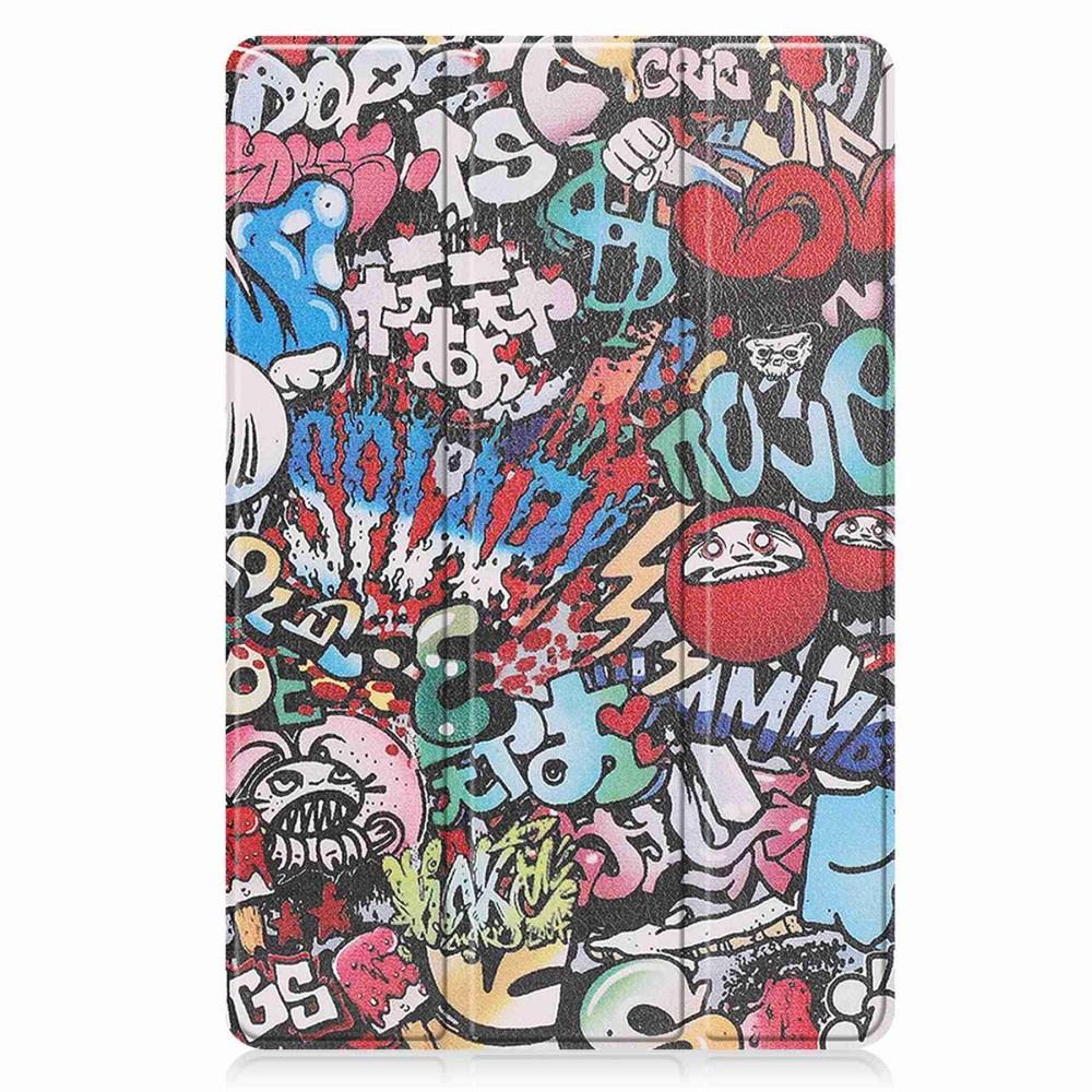 Case for Lenovo Tab P11 Pro Gen 2 TB132FU TB132XU 11.2", Three-part with stylus holder, Graffiti