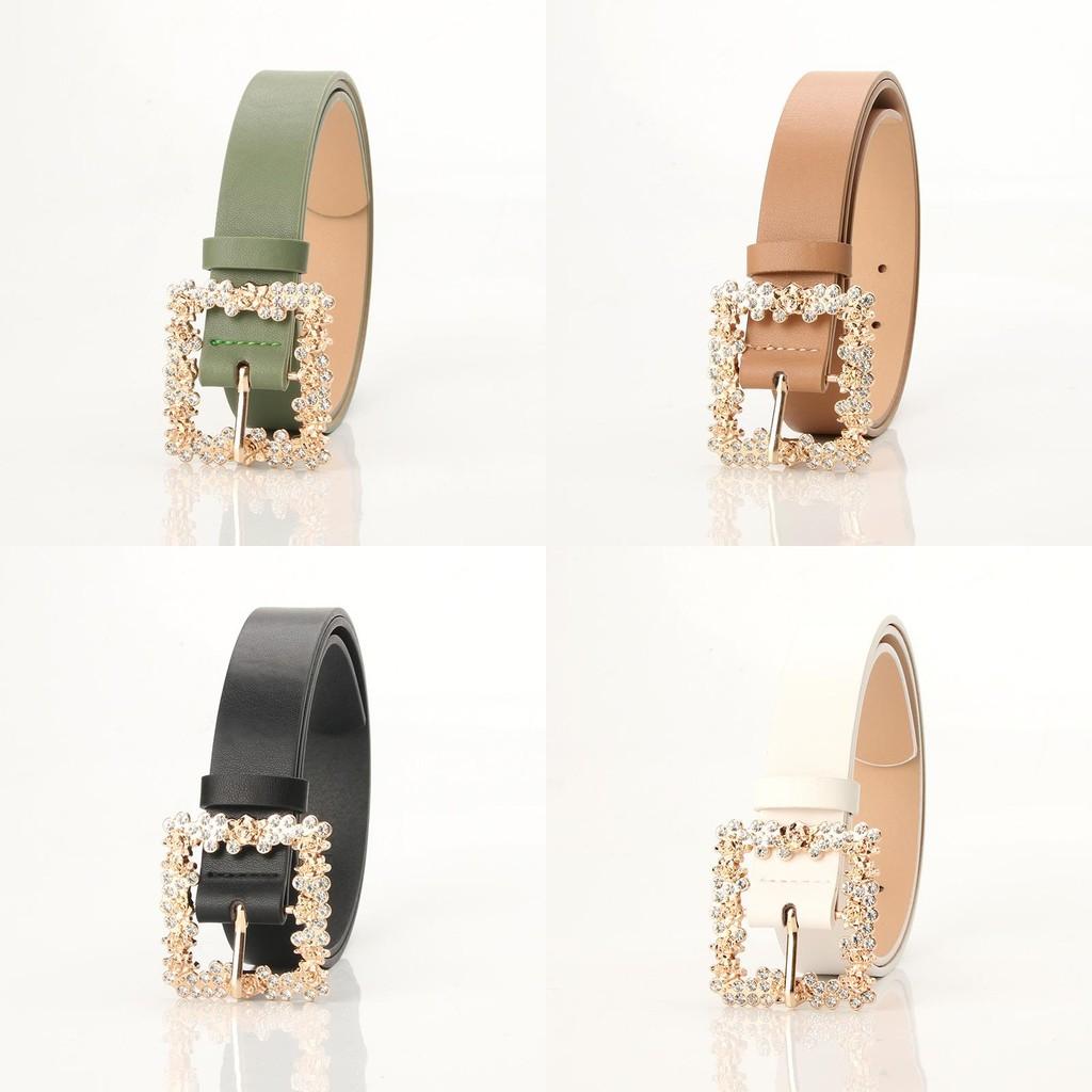 Klassischer Legierungs-Schnallen-Damen Gürtel Mit Kunstleder Für Business Und Freizeit