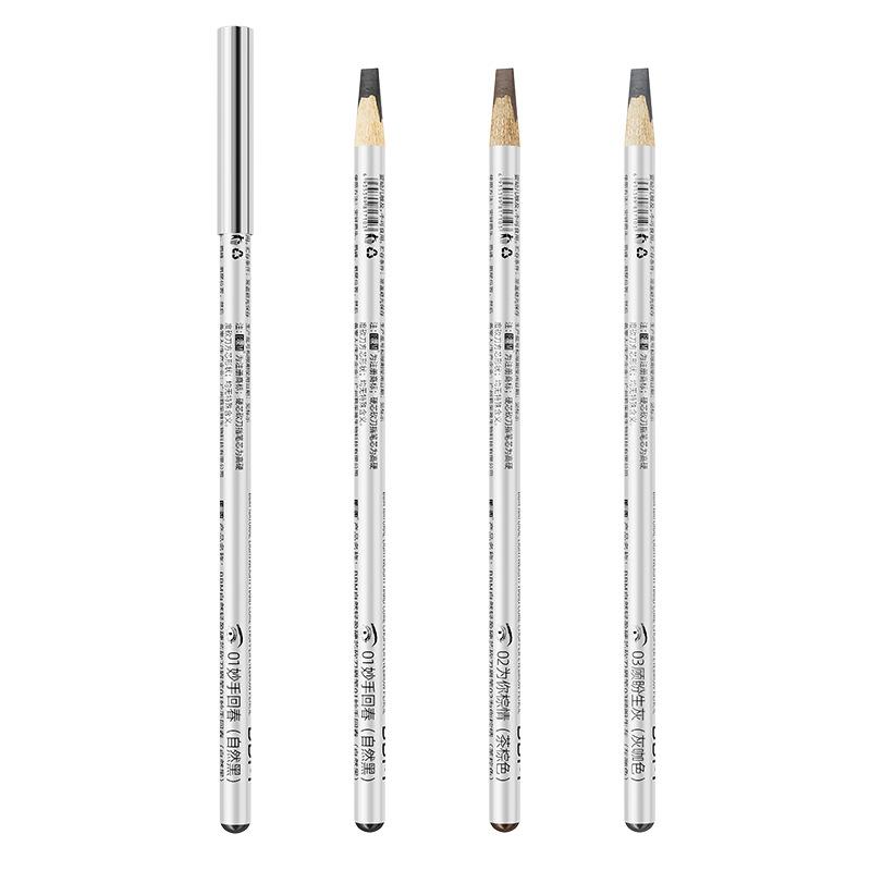 Makeup Natural Light Hard Core Machete Eyebrow Pencil Pattern Embroidery Waterproof No Makeup Off Smooth No Agglomeration Wooden Eyebrow Pencil