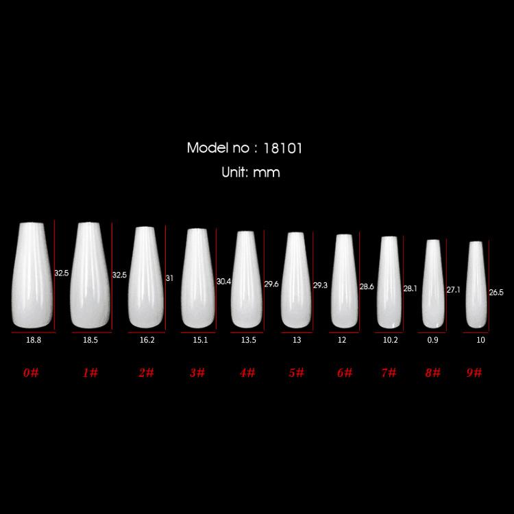 Solid Color Matte Super Long Coffin False Nail Ballet Press On Nails Tips for Nails Art Artificial Fingernails Diy Tool