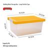 Lego Large Transparent Plastic Storage Box with Lid for Children's Toys & Organization