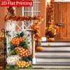 2D Flat - 2D Flat Thanksgiving Autumn Polkadot Pumpkin Welcome Garden Flag 4 (1) Outdoor Garden Flag Double-Sided Home Decoration Courtyard Decoratio