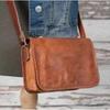 Bag Vintage Leather Messenger Shoulder Men's Briefcase Genuine Satchel Men Brown
