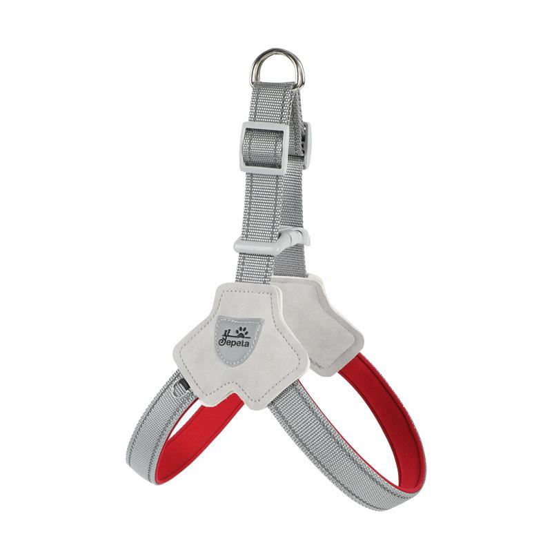 Dog Chest Strap Pet Leather Vest Type Reflective Dog Strap Dog Strap Explosion Proof Saddle Cover