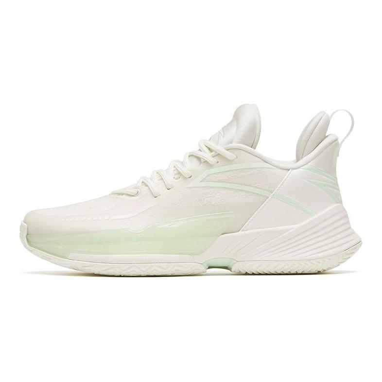 Anta Light Crazy 3 Nitrogen Technology Shock Absorption Non-Slip Wear-Resistant Low-Top Basketball Shoes Men sneaker White 112241108-2