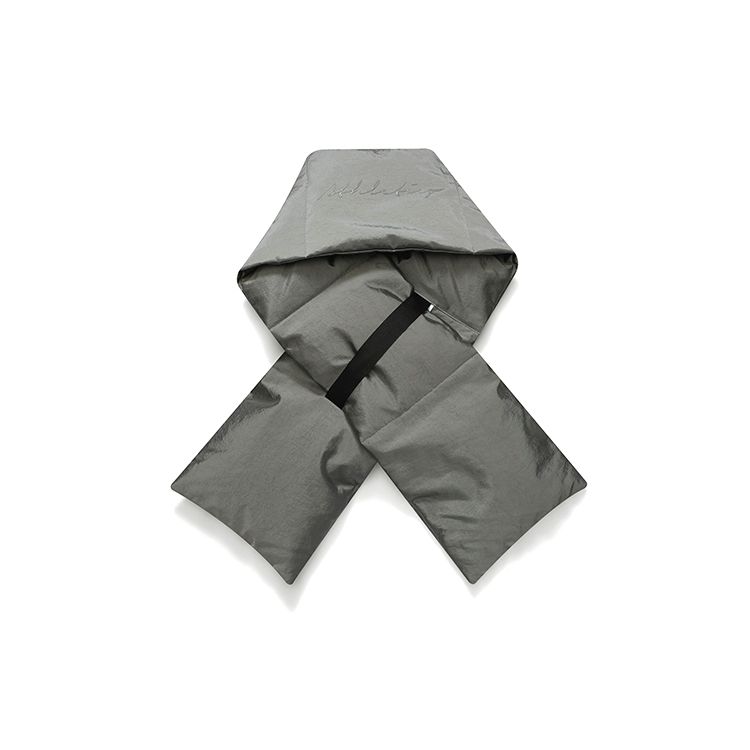 FILA Athletics Loose Fit Sports Warm Scarf Down Jacket Women outerwear Shark-Gray A11W141918F-DY