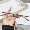 Anti-Blue Glasses Simple And Comfortable Myopia Glasses Versatile Flat Glasses Women'S High Definition Reading Glasses